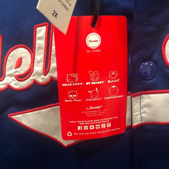 NEW Hello Kitty and Friends Blue Bomber Jacket Adult size XXL / 2XL - NWT - Picture 5 of 6